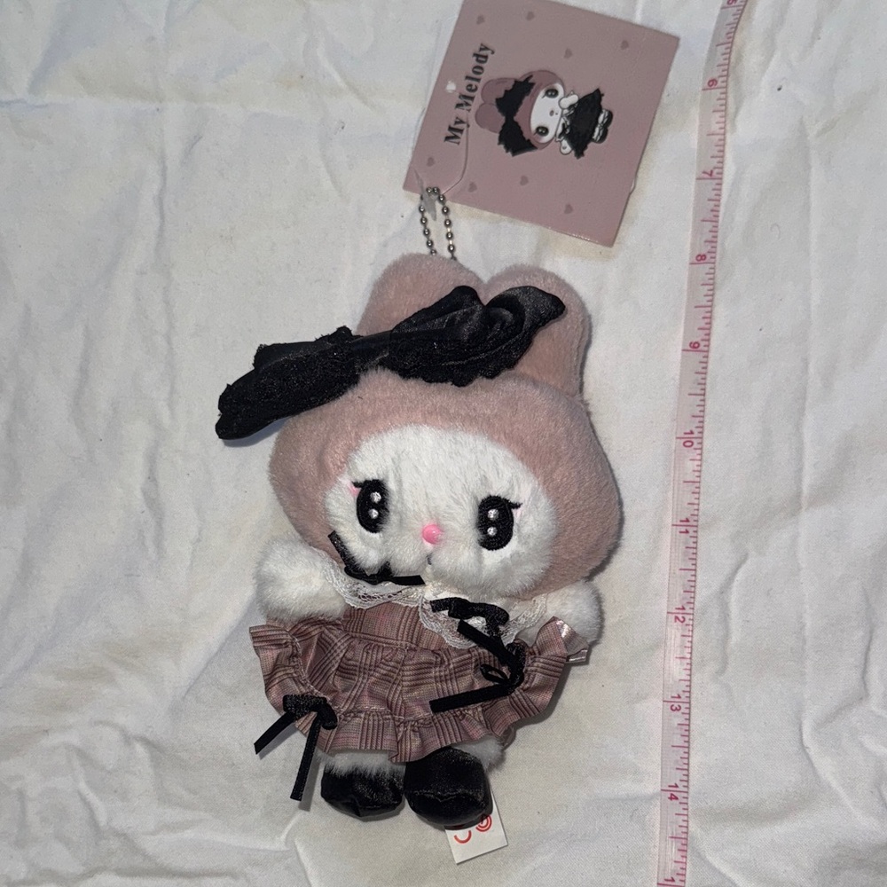 My Melody Midnight Melokuro Series plush keychain